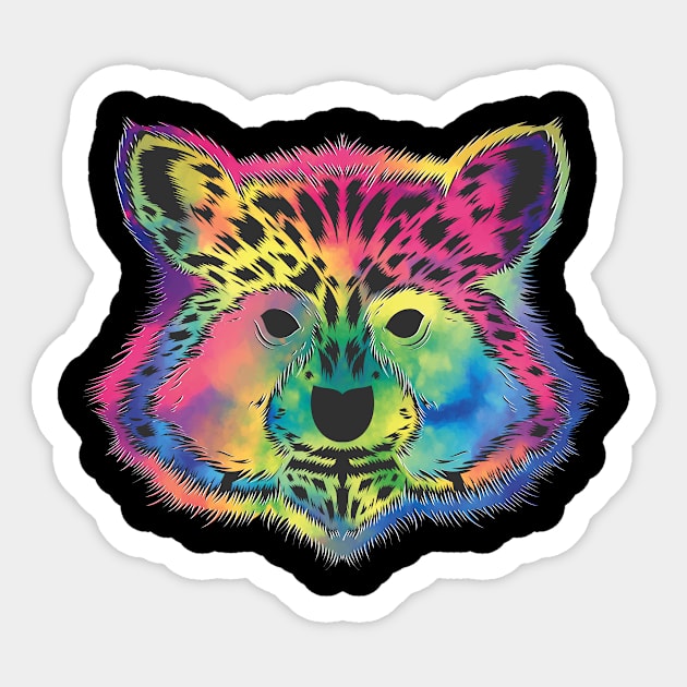 Vintage Racoon Animal Trash Panda Sticker by shirtsyoulike